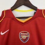 camiseta retro arsenal local cuello v