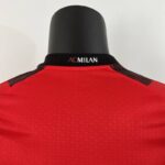 camiseta ac milán 2024 cuello anterior