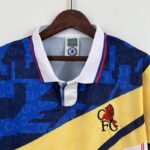camiseta retro chelsea 1990 cuello camisa