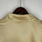 camiseta retro fc barcelona dorado 2002 cuello anterior