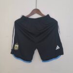 pantalón corto argentina 3 estrellas negro