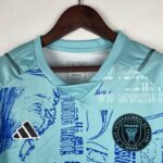 camiseta inter miami 2024 especial cuello en v con parche central