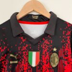 camiseta ac milán niño 2023 cuello camisa