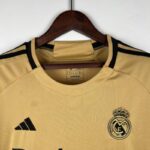 camiseta real madrid 2024 dorado cuello redondo