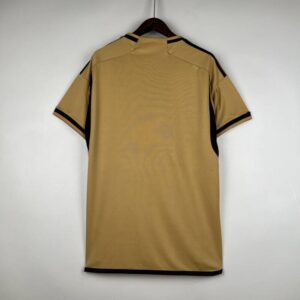 camiseta real madrid 2024 dorado dorsal