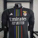 camiseta benfica negra 2024 pecho frontal