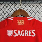 camiseta del benfica 2024 cuello anterior