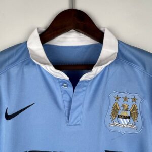 manchester city retro cuello camisa