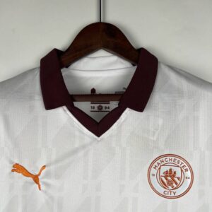 segunda equipacion manchester city 2024 cuello v camisa