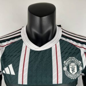 segunda equipacion manchester united 2024 cuello redondo