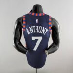 Camiseta Azul Marino de los Knicks anthony 7 dorsal