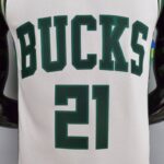 Camiseta Bucks Blanca NBA 2022 - Imagen 4