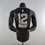 camiseta negra Memphis grizzlies dorsal 12 morant