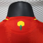 camiseta españa 2025 flor cuello anterior