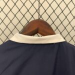 chaqueta reversible del real madrid blanco y negro cuello dorsal