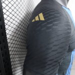 camiseta negra argentina 3 estrellas manga