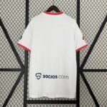Camiseta Sevilla primera equipacion versión fan 2025 dorsal