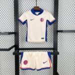 Conjunto Niño chelsea primera visitante 2025