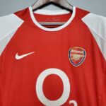 Camiseta Retro Arsenal local 2002-2004 cuello