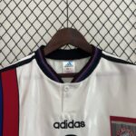Camiseta Retro Bayern Munich segunda equipacion 1996-1998 cuello.