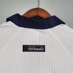 Camiseta Retro Inglaterra local manga larga 1998 cuello anterior