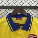 Camiseta Retro Arsenal Visitante Amarillo 2013-2014 cuello