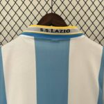 Camiseta Retro Lazio primera equipacion 1999-2000 cuello anterior