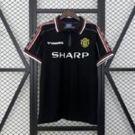 Camiseta Retro Manchester United Negro 1998-1999