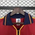 Camiseta Retro Selección España Local 2000 cuello