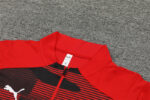 Conjunto de Buzo AC Milan Rojo 2024-2025 cuello