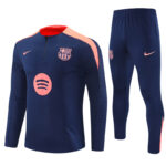 Conjunto de Buzo FC Barcelona Azul 2024-2025