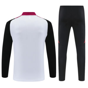 Conjunto de Buzo Manchester United Blanco 2024-2025 dorsal