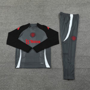 Conjunto de Buzo Manchester United Gris 2024-2025 post