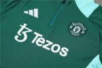 Conjunto de Buzo Manchester United Verde 2024-2025 pecho