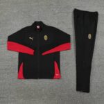 chandal-ac-milan-negro-rojo-2024-2025-conjunto