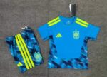 Conjunto Niño España Portero Azul Mundial 2026