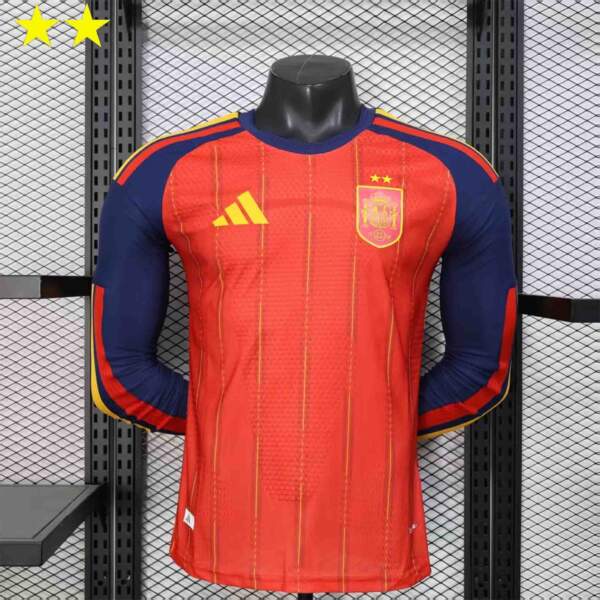 camiseta-españa-2-estrellas-primera-equipacion-version-jugador-manga-larga-2026 camiseta-españa-2-estrellas-primera-equipacion-version-jugador-manga-larga-2026