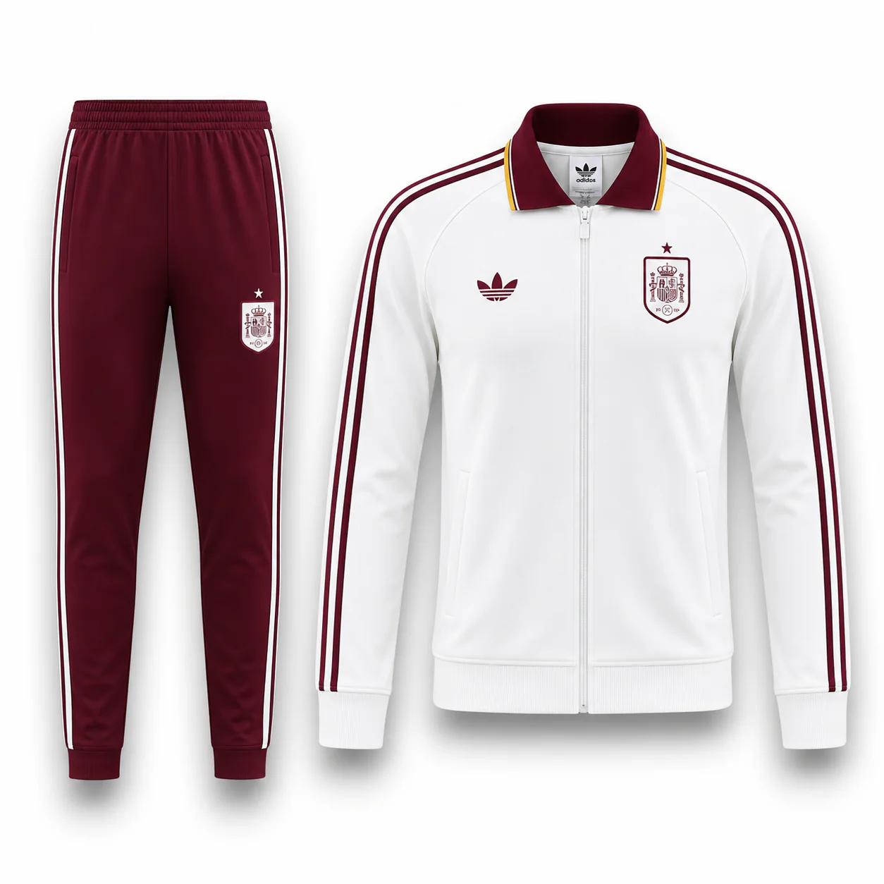 chandal-españa-cremallera-alta-blanco-mundial-2026 chandal-españa-cremallera-alta-blanco-mundial-2026
